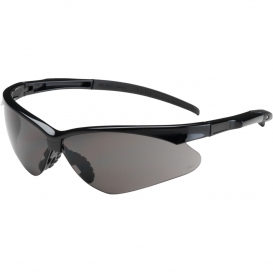 Bouton 250-28-0021 Adversary Safety Glasses - Black Frame - Gray Anti-Fog Lens