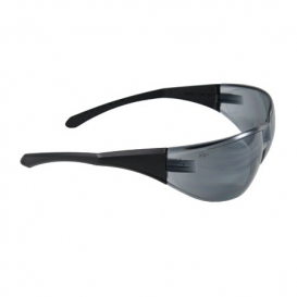 Bouton DirectFlex Safety Glasses - Black Temples - Silver Mirror Lens