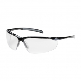 Bouton Commander Safety Glasses - Black Frame - Clear Anti-Reflective Lens