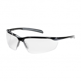 Bouton Commander Safety Glasses - Black Frame - Clear Anti-Fog Lens