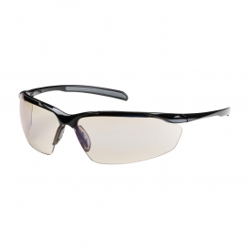 Bouton Commander Safety Glasses - Black Frame - Indoor/Outdoor Blue Anti-Fog Lens