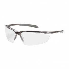 Bouton Commander Safety Glasses - Bronze Frame - Clear Anti-Reflective Lens