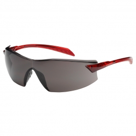 Bouton 250-45-1021 Radar Safety Glasses - Red Temples - Gray Anti-Fog Lens