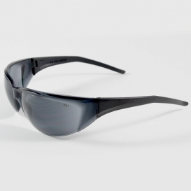 Bouton Tranzmission Safety Glasses - Black Temples - Silver Mirror Lens