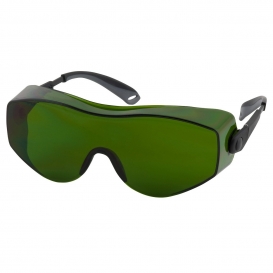 Bouton 250-98-0013 OverSite Safety Glasses - Gray Temples - Green IR Shade 3.0 Lens