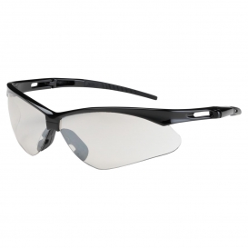Bouton 250-AN-10114 Anser Safety Glasses - Black Frame - Indoor/Outdoor Mirror Lens