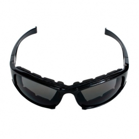 Bouton Cefiro Safety Glasses - Black Frame - Gray Anti-fog Lens