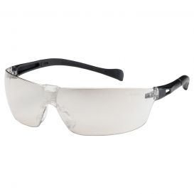 Bouton 250-MT-10075 Monteray II Safety Glasses - Black Temples - Indoor/Outdoor Mirror Lens