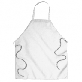 Chef Designs 2500 Standard Bib Apron with Spun Polyester