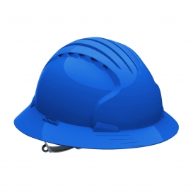 JSP Evolution 6141 Deluxe Full Brim Hard Hat - Slip Ratchet Suspension - Blue