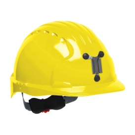 JSP Evolution 6151M Deluxe Mining Hard Hat - Wheel Ratchet Suspension - Yellow