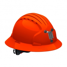 JSP Evolution 6161M Deluxe Full Brim Mining Hard Hat - Wheel Ratchet Suspension - Hi-Viz Orange
