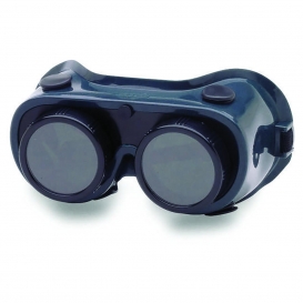 Crews 28550 Welding Safety Goggles - Blue/Green Frame - Stationary Green Shade 5.0 Lens