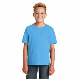 Jerzees 29B Youth Dri-Power Active 50/50 Cotton/Poly T-Shirt - Aquatic Blue