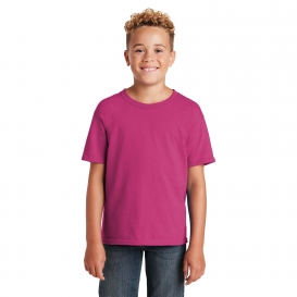 Jerzees 29B Youth Dri-Power Active 50/50 Cotton/Poly T-Shirt - Cyber Pink