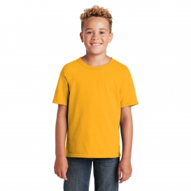 Jerzees 29B Youth Dri-Power Active 50/50 Cotton/Poly T-Shirt - Gold