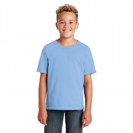 Jerzees 29B Youth Dri-Power Active 50/50 Cotton/Poly T-Shirt - Light Blue