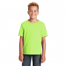 Jerzees 29B Youth Dri-Power Active 50/50 Cotton/Poly T-Shirt - Neon Green