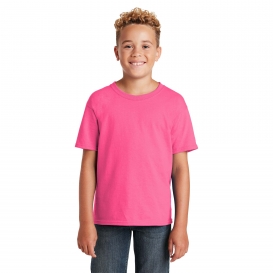 Jerzees 29B Youth Dri-Power Active 50/50 Cotton/Poly T-Shirt - Neon Pink