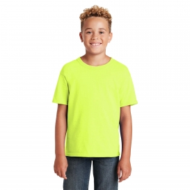 Jerzees 29B Youth Dri-Power Active 50/50 Cotton/Poly T-Shirt - Safety Green