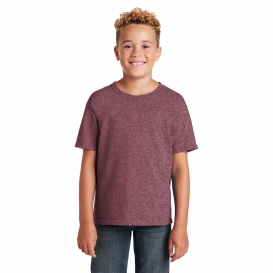 Jerzees 29B Youth Dri-Power Active 50/50 Cotton/Poly T-Shirt - Vintage Heather Maroon