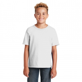 Jerzees 29B Youth Dri-Power Active 50/50 Cotton/Poly T-Shirt - White