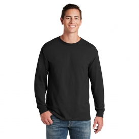 Jerzees 29LS Dri-Power 50/50 Cotton/Poly Long Sleeve T-Shirt - Black
