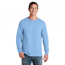Jerzees 29LS Dri-Power 50/50 Cotton/Poly Long Sleeve T-Shirt - Light Blue