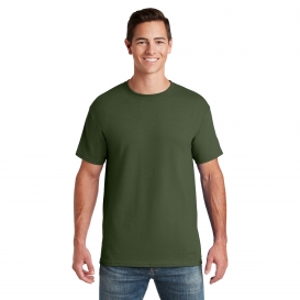 Jerzees 29M Dri-Power Active 50/50 Cotton/Poly T-Shirt - Military Green ...