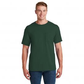Jerzees 29MP Dri-Power 50/50 Cotton/Poly Pocket T-Shirt - Forest Green