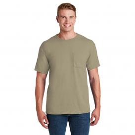 Jerzees 29MP Dri-Power 50/50 Cotton/Poly Pocket T-Shirt - Khaki