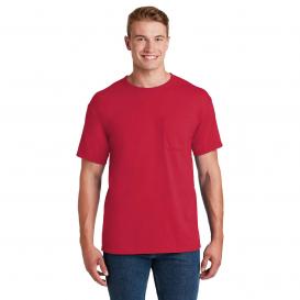 Jerzees 29MP Dri-Power 50/50 Cotton/Poly Pocket T-Shirt - True Red
