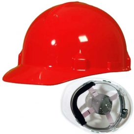 Jackson 14841 SC-6 Hard Hat - Ratchet Suspension - Red