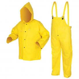 MCR Safety 3003 Wizard Limited Flammability 3 Piece Rain Suit - .28mm PVC/Nylon/PVC
