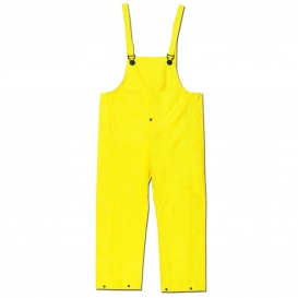 River City 300BP Wizard Series Limited Flammability Bib Pants w/ Fly Front - .28mm PVC/Nylon/PVC - Yellow