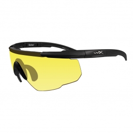 Wiley X Saber Advanced Sunglasses - Matte Black Frame - Yellow