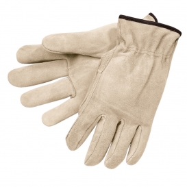 Memphis 3120 Regular Grade Split Cowhide Leather Drivers Gloves - Natural