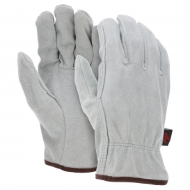 MCR Safety 3120 Regular Grade Split Cowhide Leather Drivers Gloves - Natural
