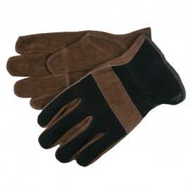Memphis 3125 Split Cowhide Leather Driver Gloves - Mesh Back - Keystone Thumb