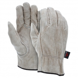 MCR Safety 3130 Split Cowhide Leather Driver Gloves - Unlined - Keystone Thumb