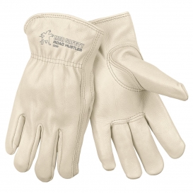 MCR Safety 3200 Road Hustler Premium Grade Grain Cowhide Leather Driver Gloves - Keystone Thumb