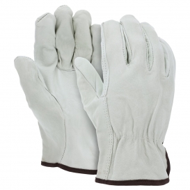 MCR Safety 32013 CV Grade Grain Cow Leather Driver Gloves - Straight Thumb