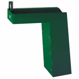 Model 3202 Barrier-Free Trough Style Galvanized Steel Pedestal Drinking Fountain Green