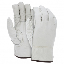 MCR Safety 3213 CV Grade Grain Cowhide Leather Drivers Gloves - Natural