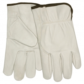 Memphis 3214 Select Grade Grain Cowhide Leather Drivers Gloves - Wing Thumb - Natural