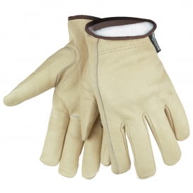 Memphis 3266 Industry Grade Cowhide Grain Leather Driver Gloves - Thermosock Lined