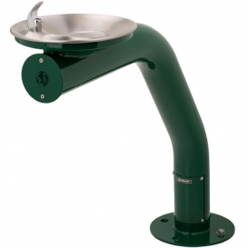 Model 3380FR Freeze-Resistant Barrier-Free Satin Finish Stainless Steel Green Powder-Coated