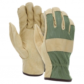 MCR Safety 3425 Industry Grade Grain Pigskin Leather Driver Gloves - Keystone Thumb