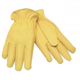 MCR Safety 3500 Big Buck Premium Grain Deerskin Leather Driver Gloves - Keystone Thumb