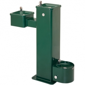 Model 3500D Hi-Lo Barrier-Free Vandal-Resistant Superior-Duty Drinking Fountain With Pet Fountain